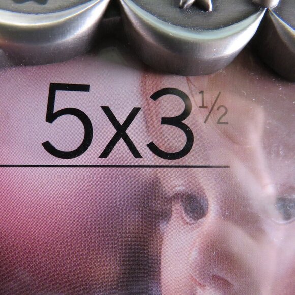 Happy Birthday Metal Picture Frame Brushed Aluminum with Felted Back 5 1/2 x 6" - Picture 5 of 8